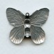 Butterfly Pendant Raised Wings Oxidized Silver (4)