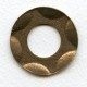 Art Deco Style Porthole Setting Oxidized Brass 35mm (1)
