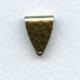 Hammered Detail Large Bail Oxidized Brass 14mm (2)