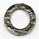 Floral Porthole Settings Oxidized Silver 28.5mm (3)
