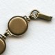 Linked Bracelet Finding Oxidized Brass 13mm Settings (1)
