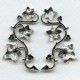 Vines with Berries Oxidized Silver 57mm (1 set)