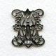 Art Nouveau Style Floral Lily Connector 24mm Silver (2)