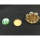 Green Glass Opal Cabochon Round 18mm (1)