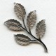 Dramatic Leaf Sprays Oxidized Silver 75mm (2)
