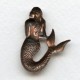 Small Mermaid Stampings Oxidized Copper 35mm (3)
