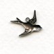 Flying West Bird Pendants Oxidized Silver (12)