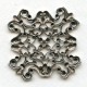 Openwork Stamping Oxidized Silver 42mm (1)