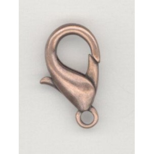 ^Large Lobster Claw Oxidized Copper 23mm Clasps (6)