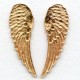 Detailed Large Wings Raw Brass 65mm (1 set)