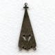 Triangle Connector Earring Drama Oxidized Silver (4)