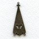 Triangle Connector Earring Drama Oxidized Silver (6)