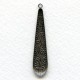 Embossed 48mm Pendants Oxidized Silver (6)