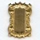 Long Rectangle Shaped Plaques Raw Brass 57mm (2)