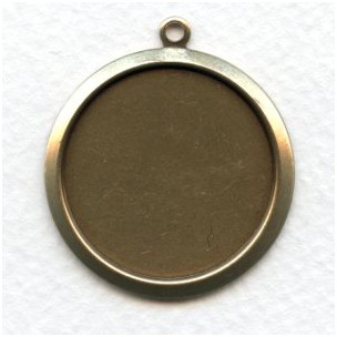 Bold Simple Settings 27mm Oxidized Brass (2)