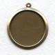 Bold Simple Settings 27mm Oxidized Brass (2)