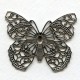 Most Exquisite Filigree Butterfly 48mm Oxidized Silver (1)
