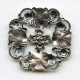 Lily Pad Stampings Oxidized Silver 40mm (2)