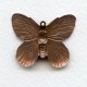Butterfly Pendant Raised Wings Oxidized Copper (4)