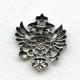 Coat of Arms Heraldry Oxidized Silver 25mm (6)