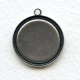 Simple Settings 18mm Oxidized Silver with Loop (6)