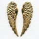 Detailed Large Wings Bright Gold 65mm (1 set)