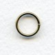 Jump Rings Round 12mm Oxidized Brass (24)