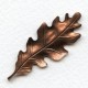 Oak Leaf Stampings Oxidized Copper 55mm (3)