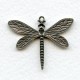 Detailed Medium Dragonfly Pendants Oxidized Silver (4)