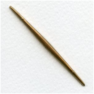 Long Thin Spikes Solid Brass Raw 70mm (3) 