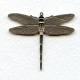 Dramatic Dragonfly with Loop 43mm Oxidized Silver (1)
