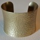 Hammered Concave Oxidized Brass 49mm Cuff (1)