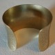 Hammered Concave Oxidized Brass 49mm Cuff (1)