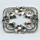 Grapes and Vines Brass Frame Oxidized Silver (1)