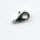 Small Lobster Claw Clasps 12mm Bright Silver (12)