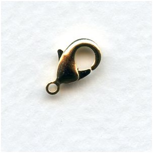Small Lobster Claw Clasps 12mm Bright Gold (12)