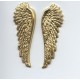 Spectacular Wings Raw Brass 52mm Tall (1 Set)