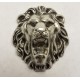 Head of A Growling Lion Oxidized Silver 30mm (1)