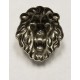 Head of A Growling Lion Oxidized Silver 30mm (1)
