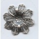 Filigree Flower Shapes Oxidized Silver 35mm (3)