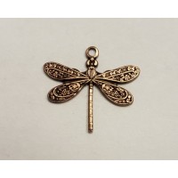 Victorian Style Dragonfly Pendants Oxidized Copper (12)
