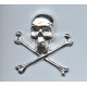 Large Skull and Crossbones Bright Silver 55mm (1)