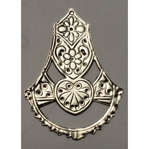 Moroccan Style Silver Pendant Stamping 45mm (2)