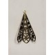Filigree Pendant Made for Wrapping Oxidized Brass 38mm (2)
