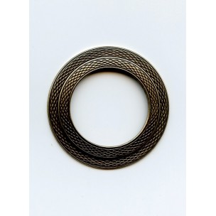 Texture Round Frames Oxidized Brass 45mm (1)