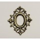 Ornate Filigree Frame 13x9mm Oxidized Brass (1)
