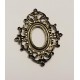 Ornate Filigree Frame 13x9mm Oxidized Brass (1)