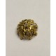 Floral and Filigree 12mm Bead Raw Brass (6)
