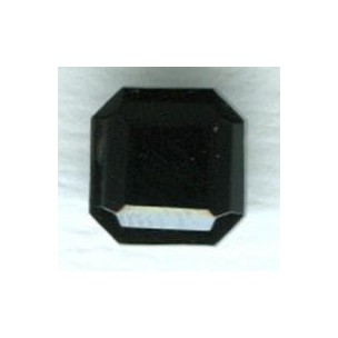 ^Jet Glass Square Octagon Stones 8x8mm (2)