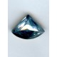 Light Sapphire Glass Fan Shape Stones 18x13mm with Foil (2)